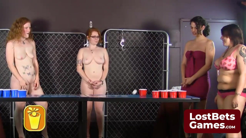 The Naked Losers From Round 1 on the Winners in a Thrilling Game of Strip Pong (Lost Bets Games)
