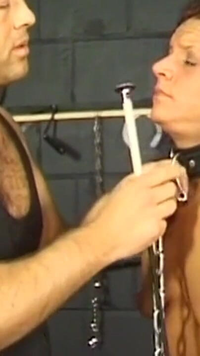 THAGSON 18+: Mature Brunette MILF Caned Hard While Chained