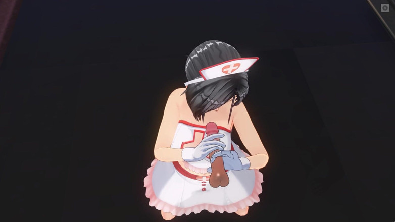 H3DC: 3D hentai en primer plano, enfermera masturba al paciente