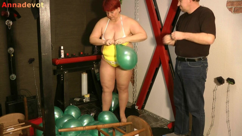 Anna Devot: Annadevot - Balloons in a swimsuit