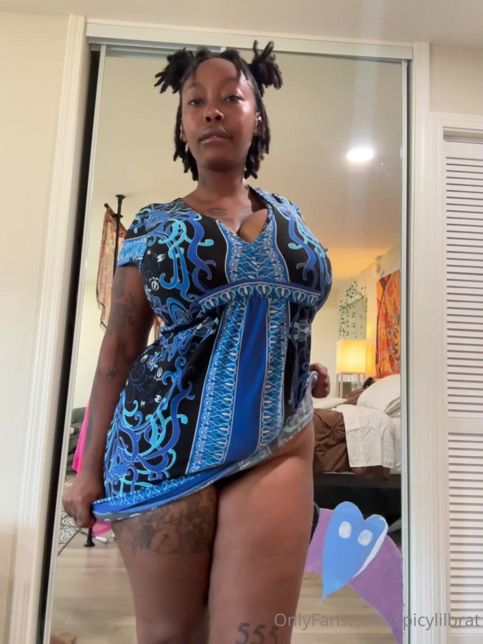 DMXTH: Chubby Ebony in Dress Showing Her Big Tits &amp; Ass