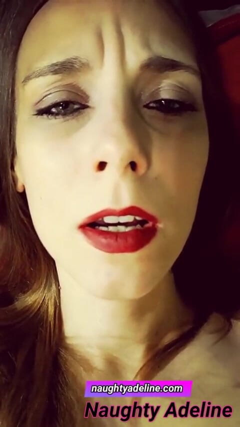 Naughty Adeline: Cum inside my pussy!