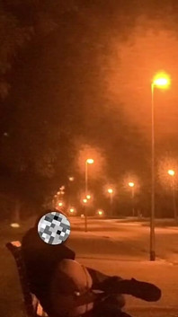 Fucking Myself in a Park with a White Dildo