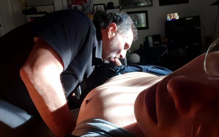 Lymph Guy: Daddy Sucks His Boys Cock When Home Alone