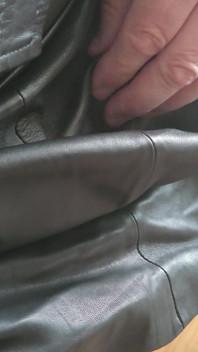 Edging in a Leather Skirt