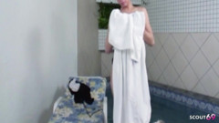 Sexy Shemale Ana Paula Sarandhi Fucked Anal in a Spa by the Pool