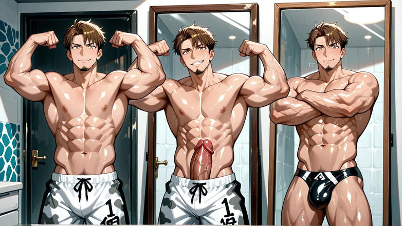 Erotic Man: 섹시한 오일을 곁들인 근육남