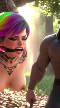 Hairy Feminist Bound & Whipped - Merciless Male Domination