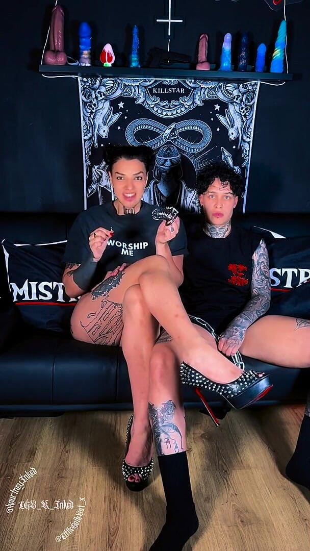 Lgb k inked: Double Dom Chastity