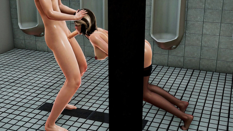 Joas22222: Claude Awek Panas Dalam Tandas Pantyhose Hentai 3D - Nikmati handjob batang...