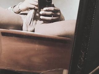 Solo gay masturbation: Close-up Stroking My Huge Dick Again in Front of the...