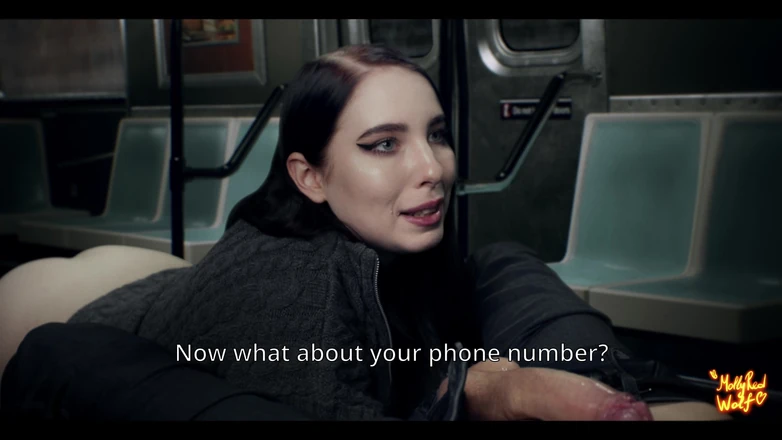 MollyRedWolf: Beautiful Stranger Sucked Me in Train - Mollyredwolf