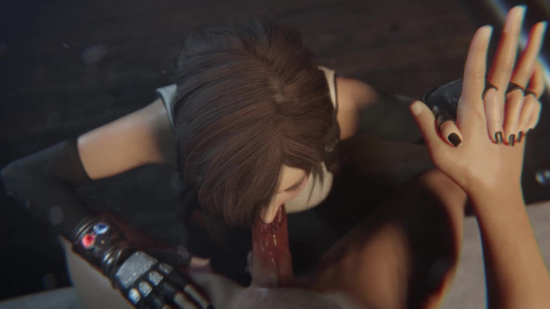 Velvixian 3D: Tifa Lockhart Obličeje Goth černá rtěnka