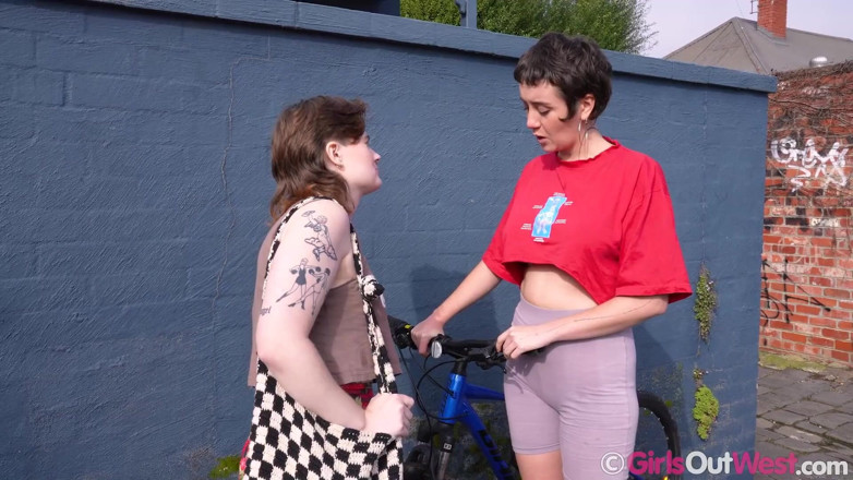 Girls Out West: Big Titted Lesbian Brunette Gets Licked and Fingered in the...