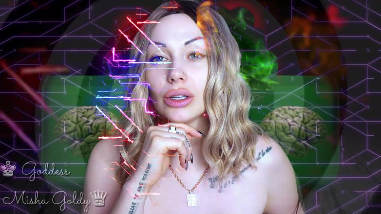Goddess Misha Goldy: Reprogrammation de cerveau envoûtant ! Gâchettes ASMR chuchotant et fixation de...