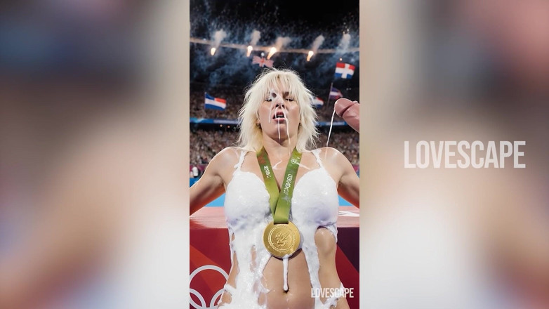 Lovescape: Festival de futai cu medalie de aur - Sportivi umplute adânc...