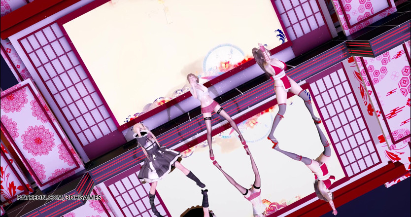 3D-Hentai Games: Striptiz DOA Mai Shiranui Marie Rose Misaki