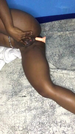 Crazybitch263: Anal play with a dildo