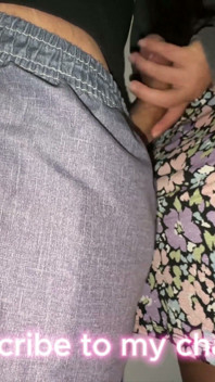 She Grabs the Penis of a Stranger with a Huge Erection.