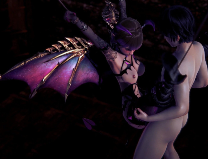 Waifu club 3D: Succubus memeknya dicrot di ruang bawah tanah bdsm