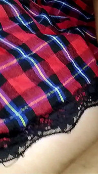 Fucking All the Holes of My Stepsister Dressed as a College Girl - Rubbing Ass, Masturbation, Vaginal & Anal