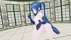 Smixix: Mona Genshin Impact Hentai Nahý tanec Mmd 3D - Barva na modré...