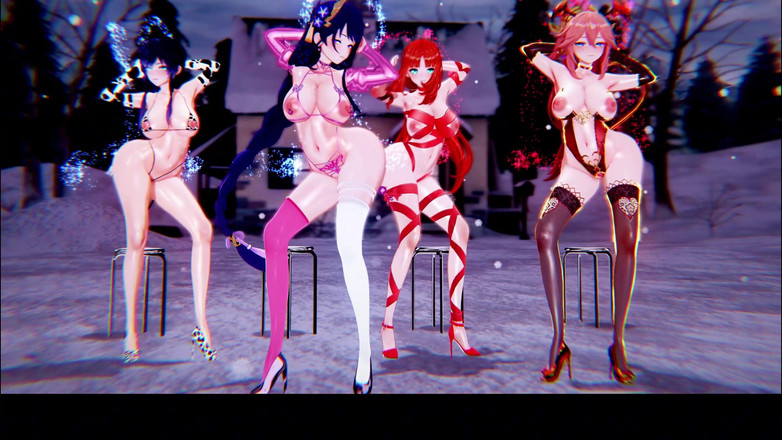 MikuMotion: [mmd] Секс-уніформа Ролліна з чотирма чоловіками; Матроська панчоха