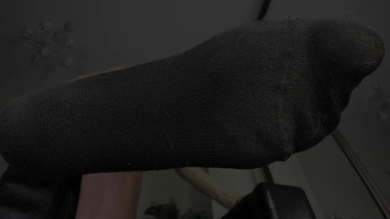 Feet lady: ロングフットの黒い靴下