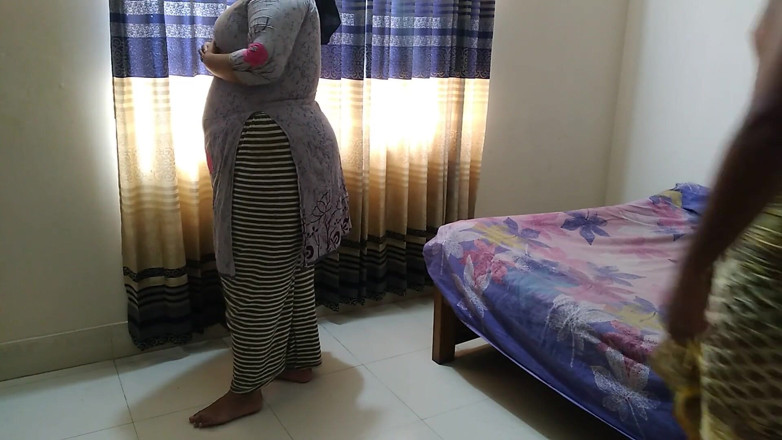 Aria Mia: 55y Old BBW Stepaunty Standing Alone in Corner of Room...
