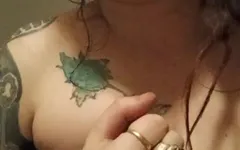 Inkeddevilxxx Masturbates Boobs BDSM Hardcore