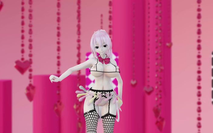 Smixix: Megurine luka naken dans Vocaloid hentai Mmd 3D svarta ögon färg redigera...