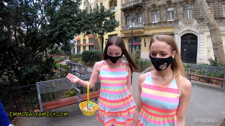 Immoral Family: Paskalya yumurtası avı Alexa Flexy ve arkadaşı Kate Quinn için...
