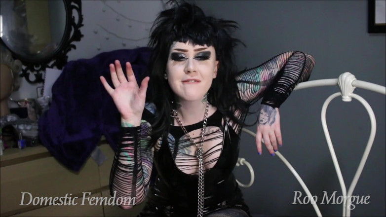 Domestic femdom: You want a goth girlfriend? With something that small?