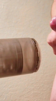 Big Thick Cock Cums Hard Twice From Automatic Male Masturbator