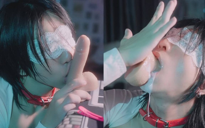 Ts Princess Rose: Asijský Femboy Nedbalý deepthroat a výstřik