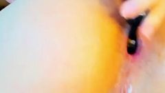 Girl Does Anal with Balls