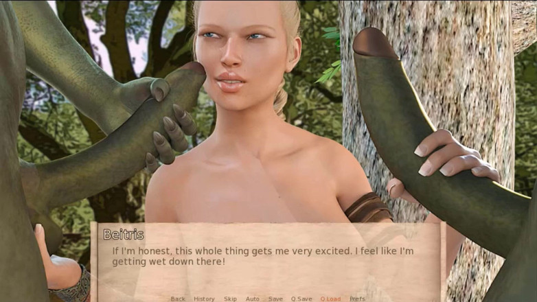 Visual Novels: Alenjas adventures part 7 - orcs fuck forest elf teen