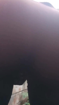 Bending Over Striptease Pissing Outdoors Rubbing My Tight Pussy