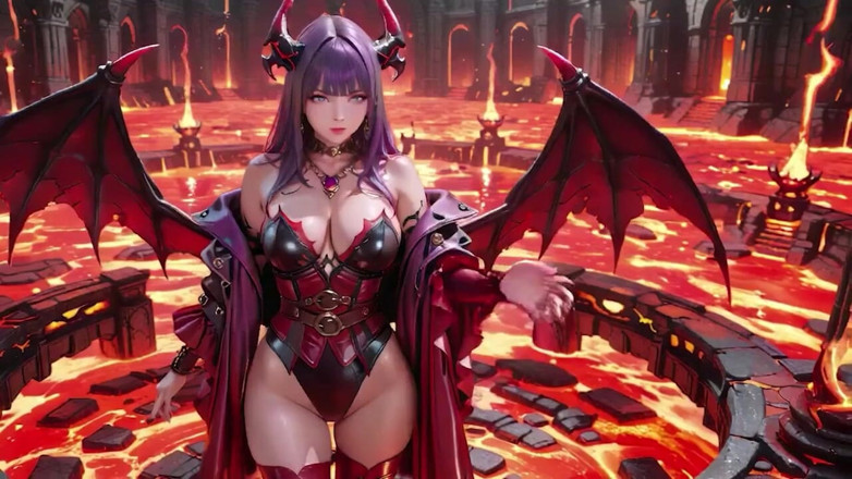 Seraphina Vale: Purple-haired Demon Queen! a Forbidden Feast on the Magma Throne,...