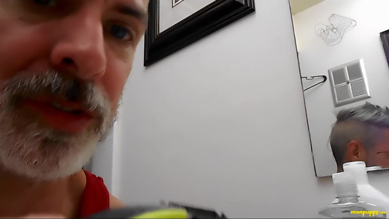 Man Puppy: Mengajarimu cukur bulu - ayah raksasa 8