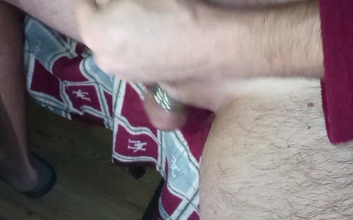 White Ukrainian Dick: Metal halkaları ile yüksek kalitede evde mastürbasyon!