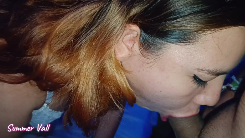 SummerVall: Girl in Lingerie Gets Cum Stuffed in Her Throat