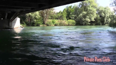 Private Porn Girls: The Young Babe Carmela 20 Having a Blowjob at the River