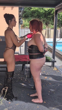 Lady Medusa Rubs Nettles on My Ass and Cunt
