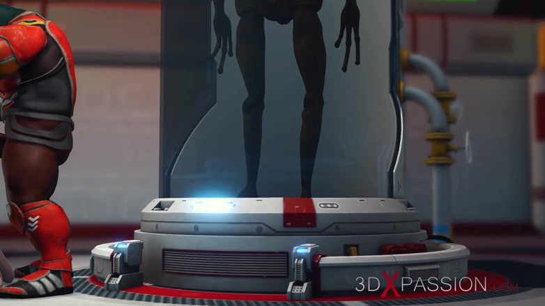 3dxpassion: Un monstru extraterestru fute tare o tânără blondă în laboratorul sci-fi