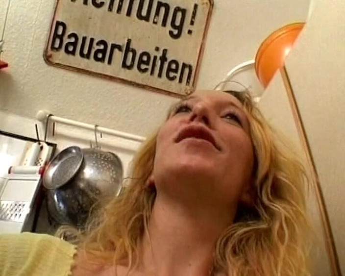 Busty German Sluts: German Babe Shaving Her Pussy in a Cafe Before Getting...