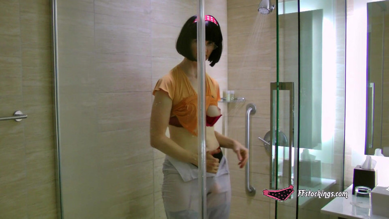 Stocking Videos: Fast, Loose, and Wet - Kinky Strap-on Surprise in Tight White...