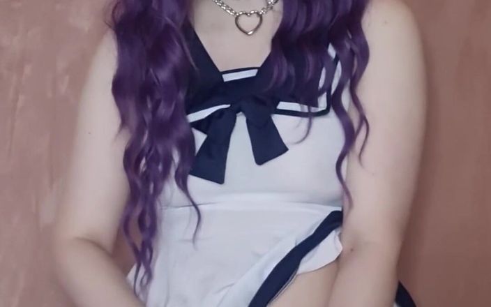 kyu_misa: 子猫は彼女の真珠のディルドで遊ぶのを楽しんでいます