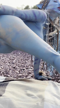 Avatar Monika Fox Big Prolapse, Hard Dildo Anal and Pussy Fuck, Squirt in Nature