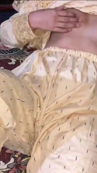 Horny Big Ass Stepsister Jerks My Big Cock with Her Soft Hands